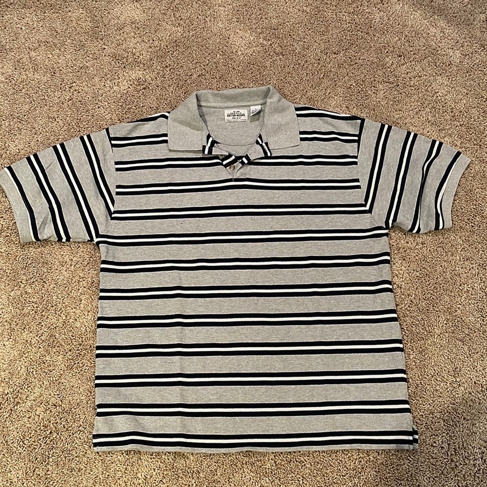 Men’s striped polo
